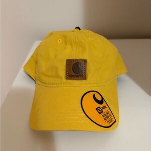 Carhartt Mustard Yellow Hat with Logo Patch